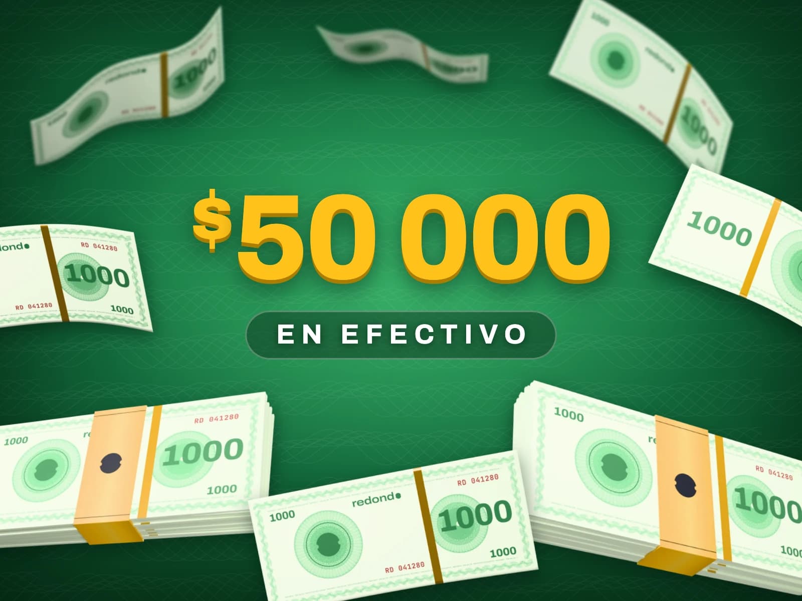 $50 000 en efectivo, Rifa exprés · se paga por transferencia